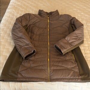 Women's Taupe Quilted Jacket